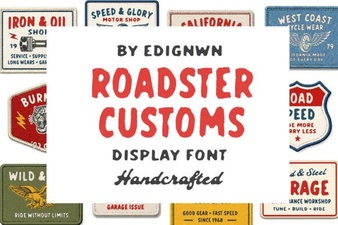 Roadster Custom Fonts for Designer Projects