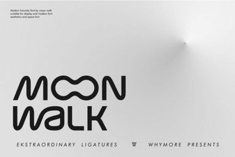 Moon Walk Font for Creative Website Design