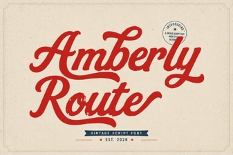 Amberly Route Font: a Creative Typography Tool