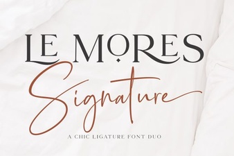 Le Mores Signature Font for Creative Projects
