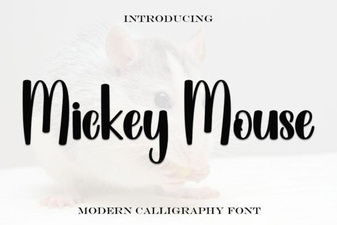 Free Mickey Mouse Font for Creative Projects
